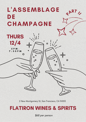Bottle of 2025 L'Assemblage de Champagne, Part II - 12/4/2025-Event-Flatiron SF