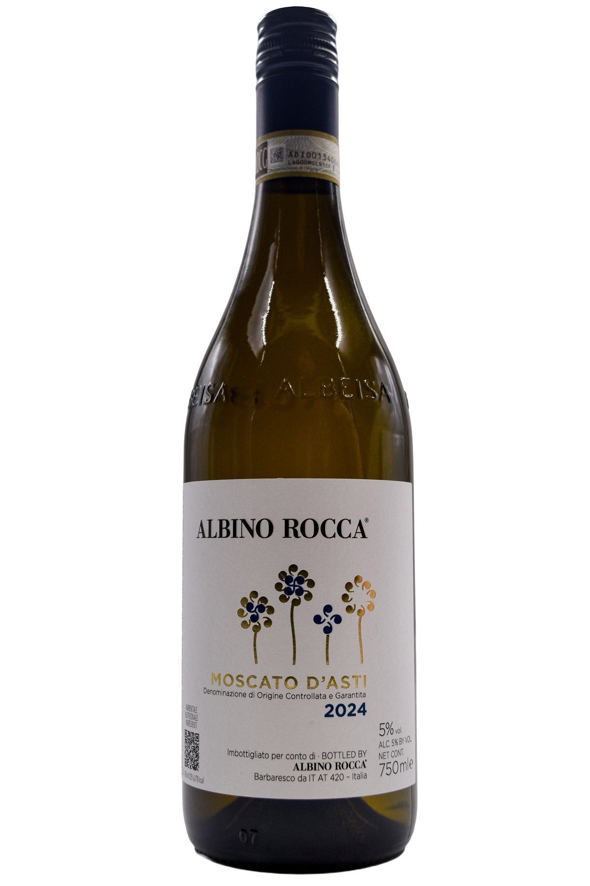 Bottle of Albino Rocca Moscato d'Asti 2024-Sparkling Wine-Flatiron SF