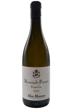 Bottle of Alex Moreau Meursault 1er Cru Porusot 2022 [NET]-White Wine-Flatiron SF