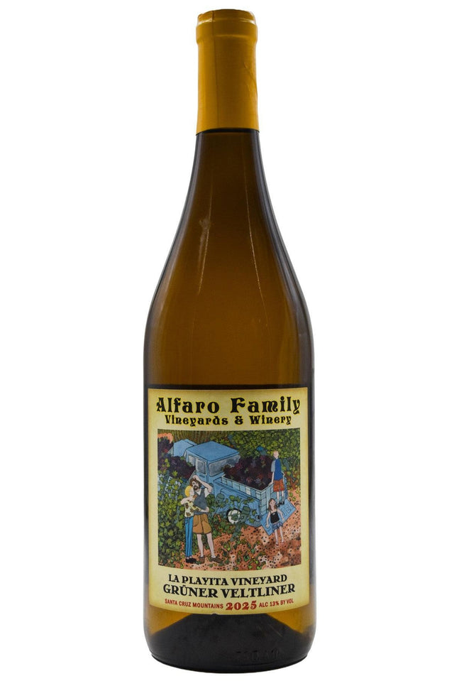 Bottle of Alfaro Family Santa Cruz Mountains Gruner Veltliner La Playita Vineyard 2025-White Wine-Flatiron SF