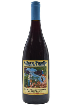 Bottle of Alfaro Family Santa Cruz Mountains Pinot Noir Lindsay Paige Vineyard 2024-Red Wine-Flatiron SF