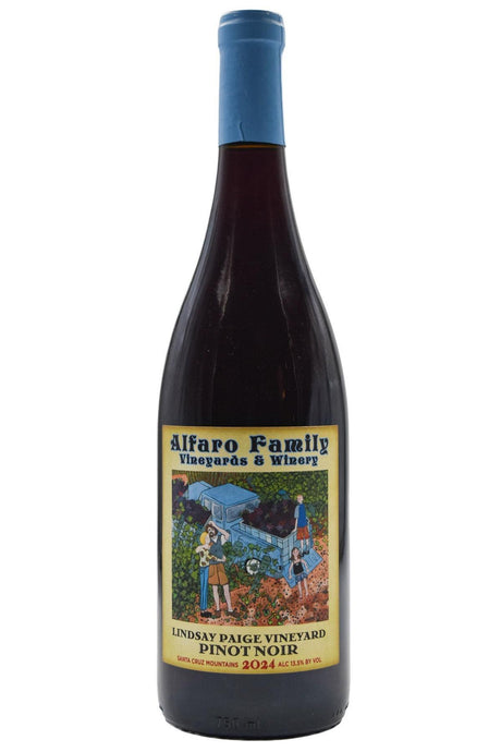 Bottle of Alfaro Family Santa Cruz Mountains Pinot Noir Lindsay Paige Vineyard 2024-Red Wine-Flatiron SF