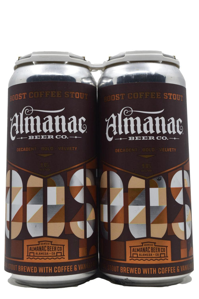 Bottle of Almanac Beer Co. BOOST Coffee Stout 4pk (16oz)-Beer-Flatiron SF