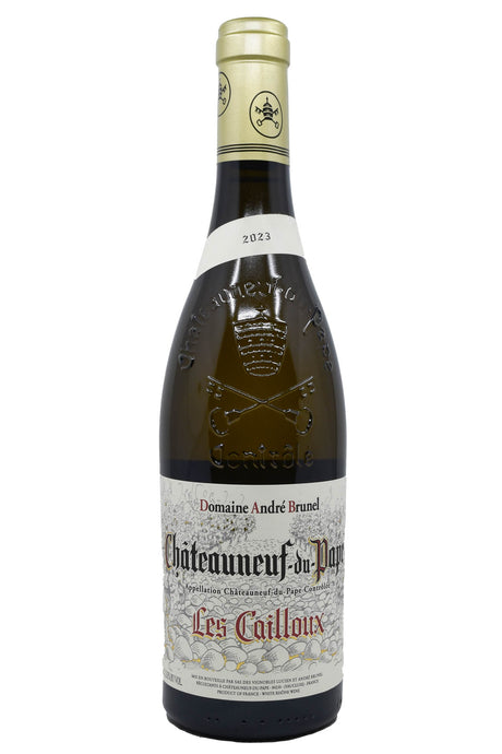 Bottle of Andre Brunel Chateauneuf du Pape Le Cailloux Blanc 2023-White Wine-Flatiron SF