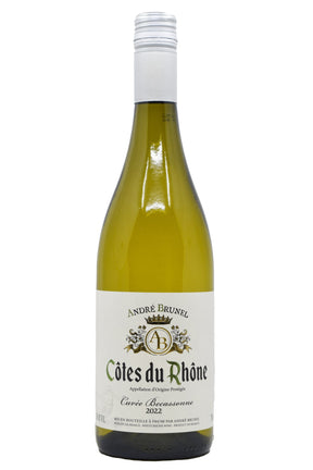 Bottle of Andre Brunel Cotes du Rhone Blanc Cuvee Becassonne 2022-White Wine-Flatiron SF