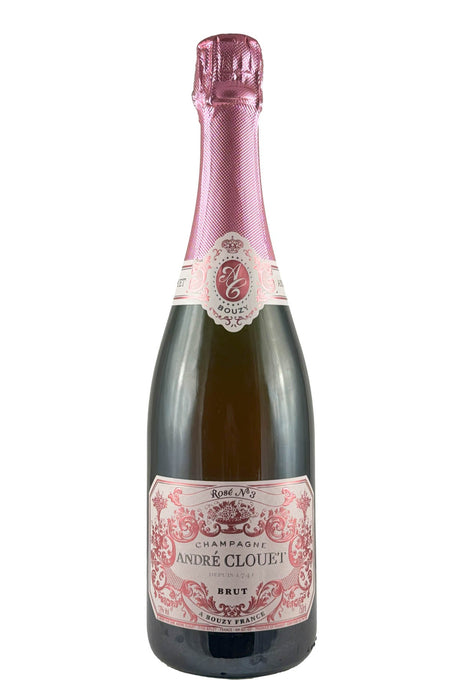 Bottle of André Clouet Champagne Grand Cru Brut Rose NV-Sparkling Wine-Flatiron SF