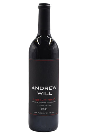 Bottle of Andrew Will Yakima Valley Cabernet Franc Two Blondes Vineyard 2021-Red Wine-Flatiron SF