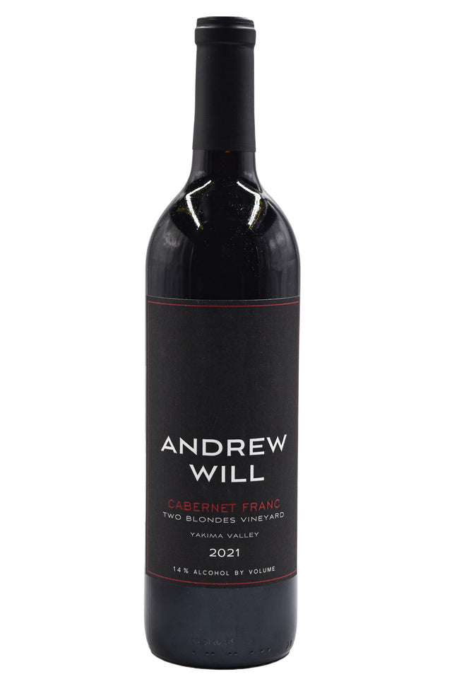 Bottle of Andrew Will Yakima Valley Cabernet Franc Two Blondes Vineyard 2021-Red Wine-Flatiron SF