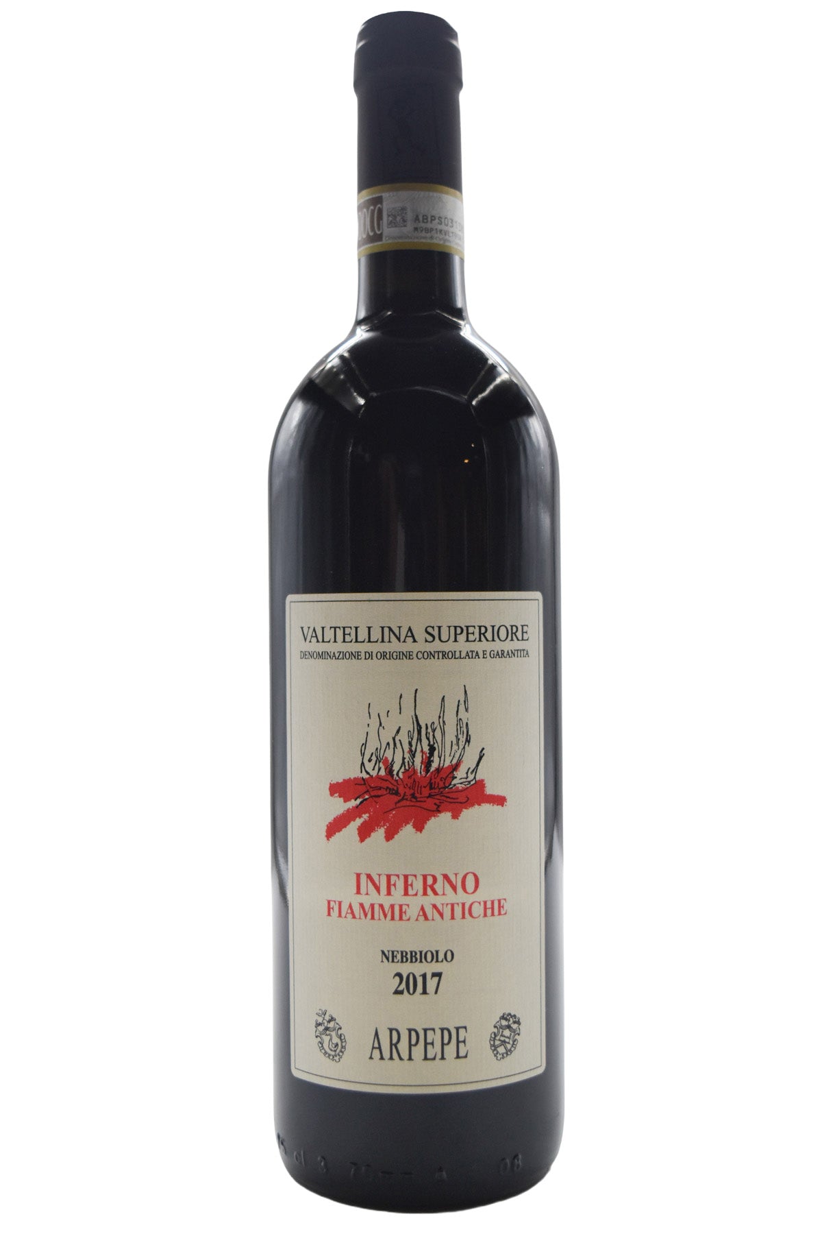 Bottle of Ar.Pe.Pe. Valtellina Superiore Fiamme Antiche Inferno Riserva 2017-Red Wine-Flatiron SF