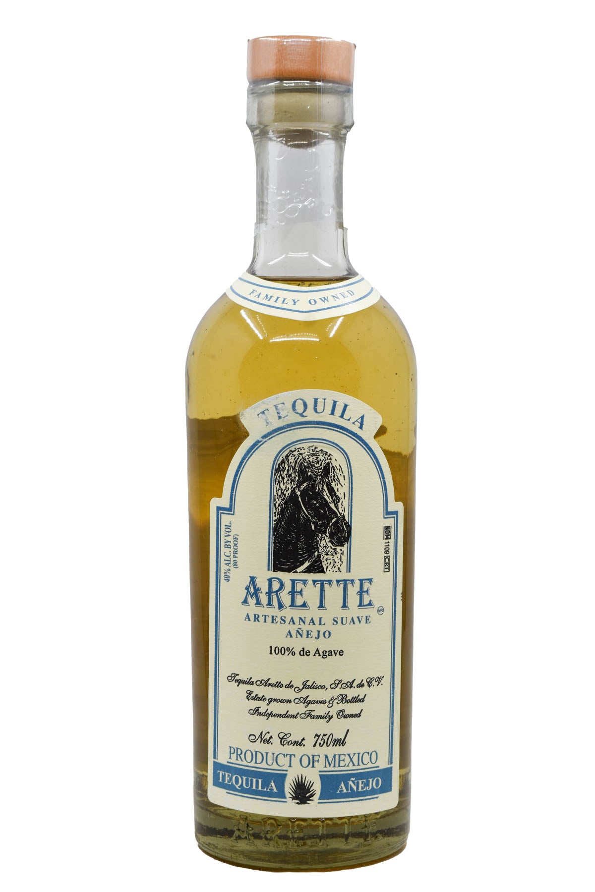 Bottle of Arette Artesanal Anejo Suave Tequila-Spirits-Flatiron SF