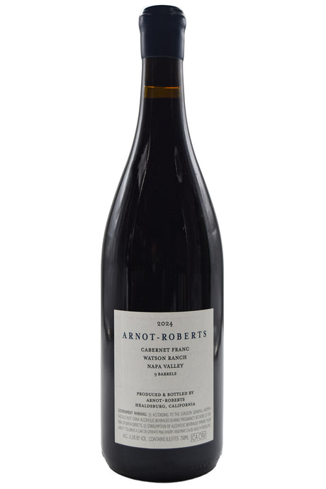 Bottle of Arnot-Roberts Napa Valley Cabernet Franc Watson Ranch 2024-Red Wine-Flatiron SF