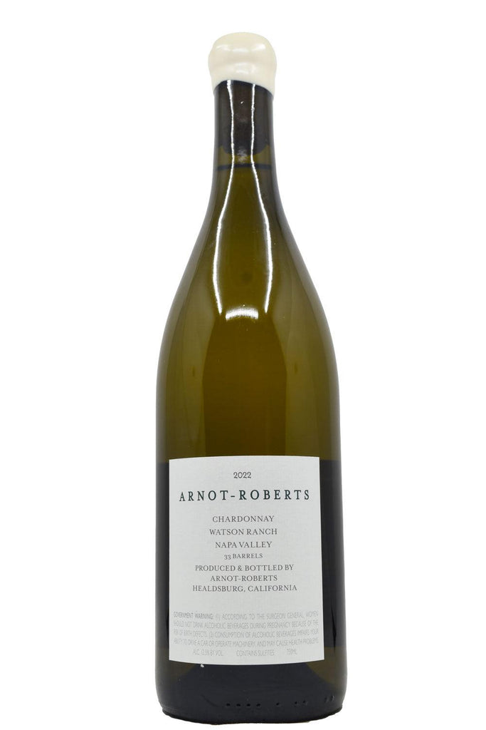 Bottle of Arnot-Roberts Napa Valley Chardonnay Watson Ranch 2022-Red Wine-Flatiron SF