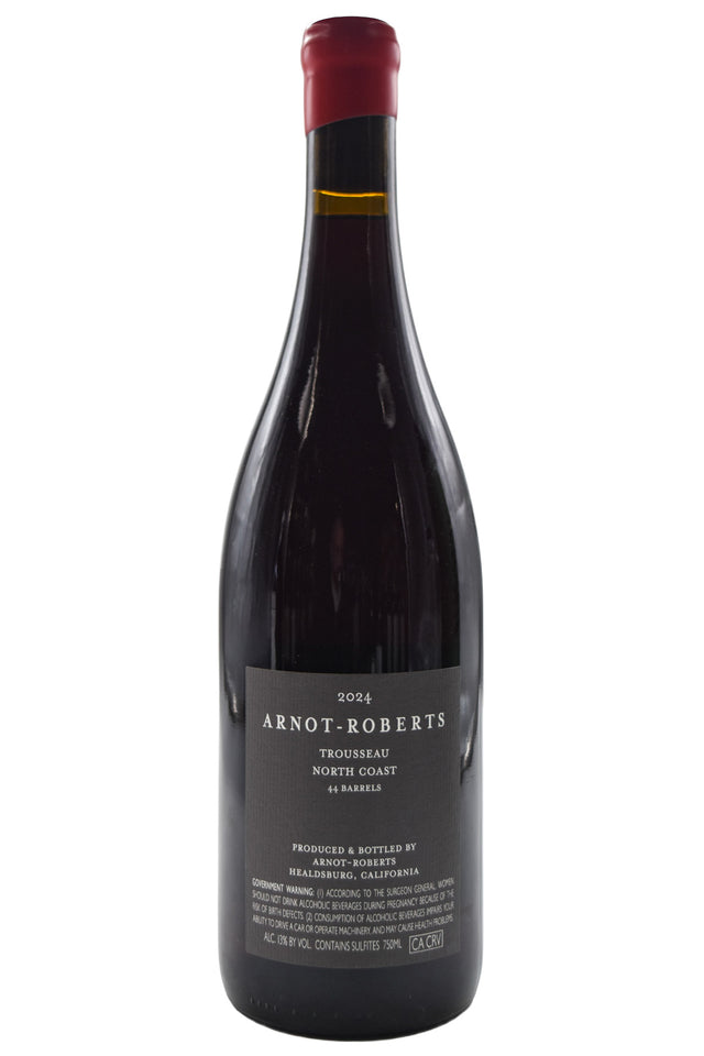 Bottle of Arnot-Roberts North Coast Trousseau 2024-Red Wine-Flatiron SF