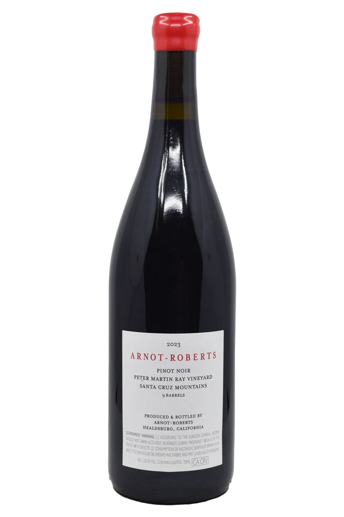 Bottle of Arnot-Roberts Santa Cruz Mountains Pinot Noir Peter Martin Ray 2023-Red Wine-Flatiron SF