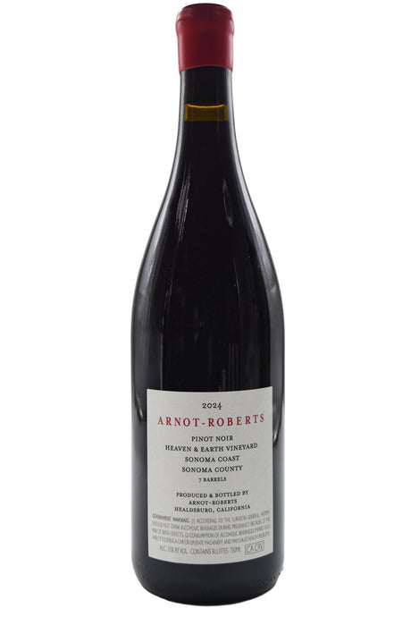 Bottle of Arnot-Roberts Sonoma Coast Pinot Noir Heaven and Earth 2024-Red Wine-Flatiron SF
