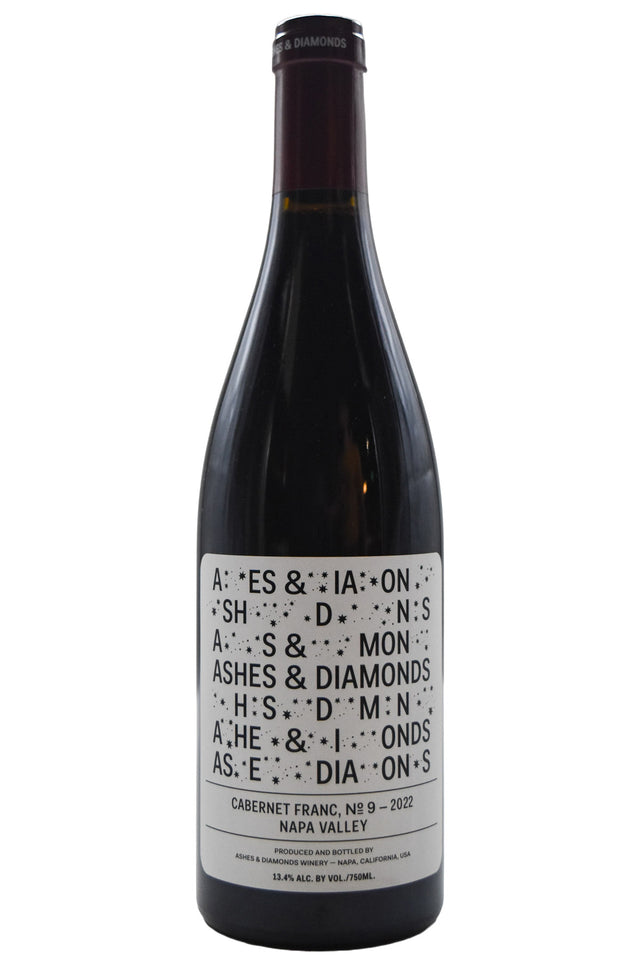 Bottle of Ashes & Diamonds Napa Valley Cabernet Franc 2022-Red Wine-Flatiron SF
