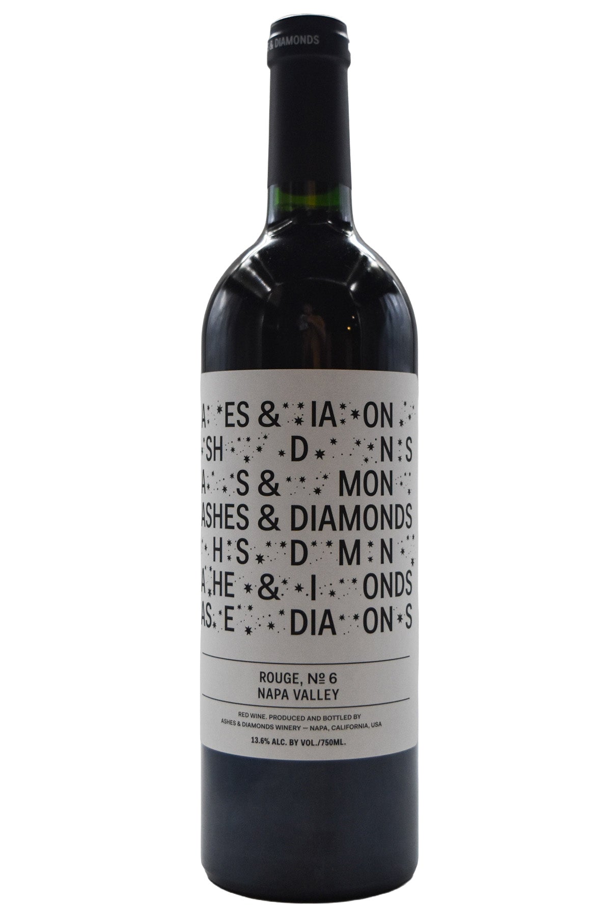 Bottle of Ashes & Diamonds Napa Valley Rouge No. 6 MV-Red Wine-Flatiron SF