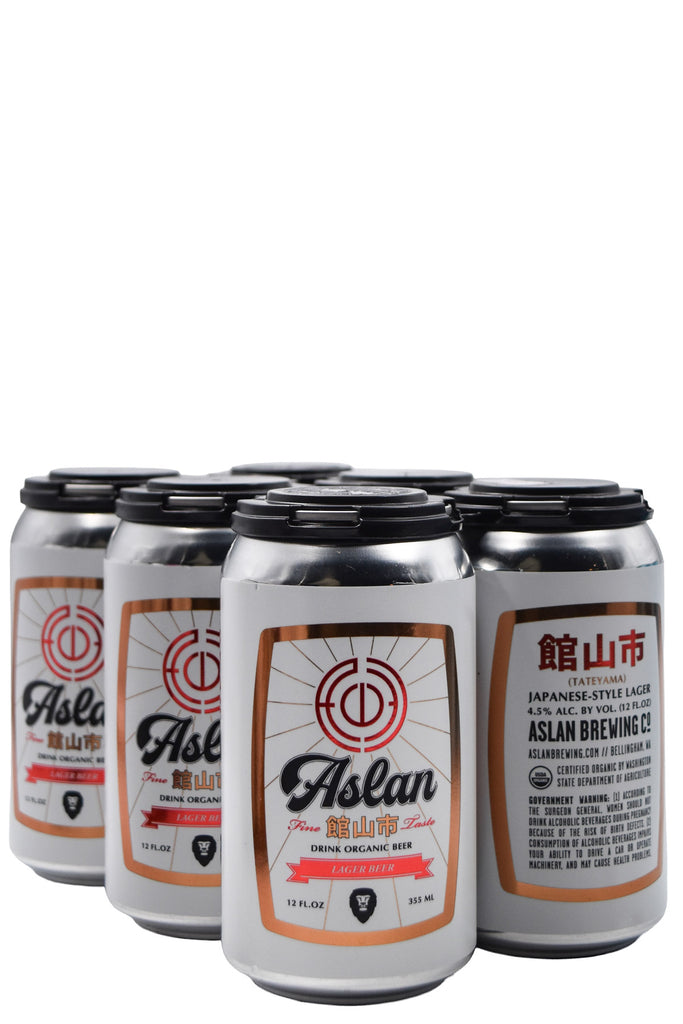 Bottle of Aslan Tateyama Japanese Style Rice Lager 6pk (12oz)-Beer-Flatiron SF