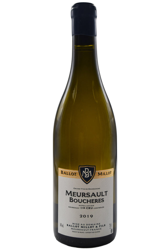 Bottle of Ballot Millot Meursault 1er Cru Les Boucheres 2019 [NET]-White Wine-Flatiron SF