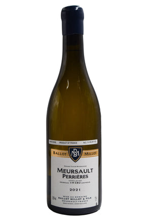 Bottle of Ballot Millot Meursault 1er Cru Perrieres 2021 [NET]-White Wine-Flatiron SF