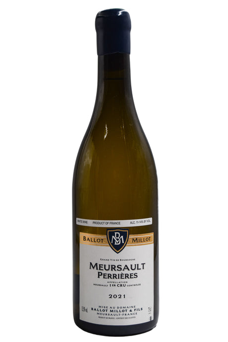 Bottle of Ballot Millot Meursault 1er Cru Perrieres 2021 [NET]-White Wine-Flatiron SF