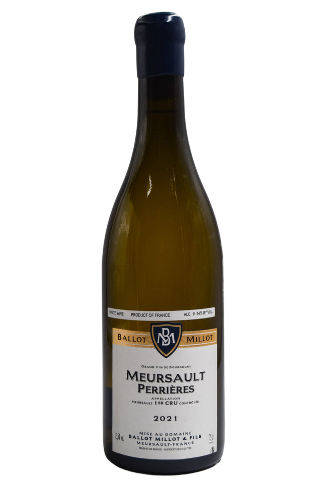 Bottle of Ballot Millot Meursault 1er Cru Perrieres 2021 [NET]-White Wine-Flatiron SF