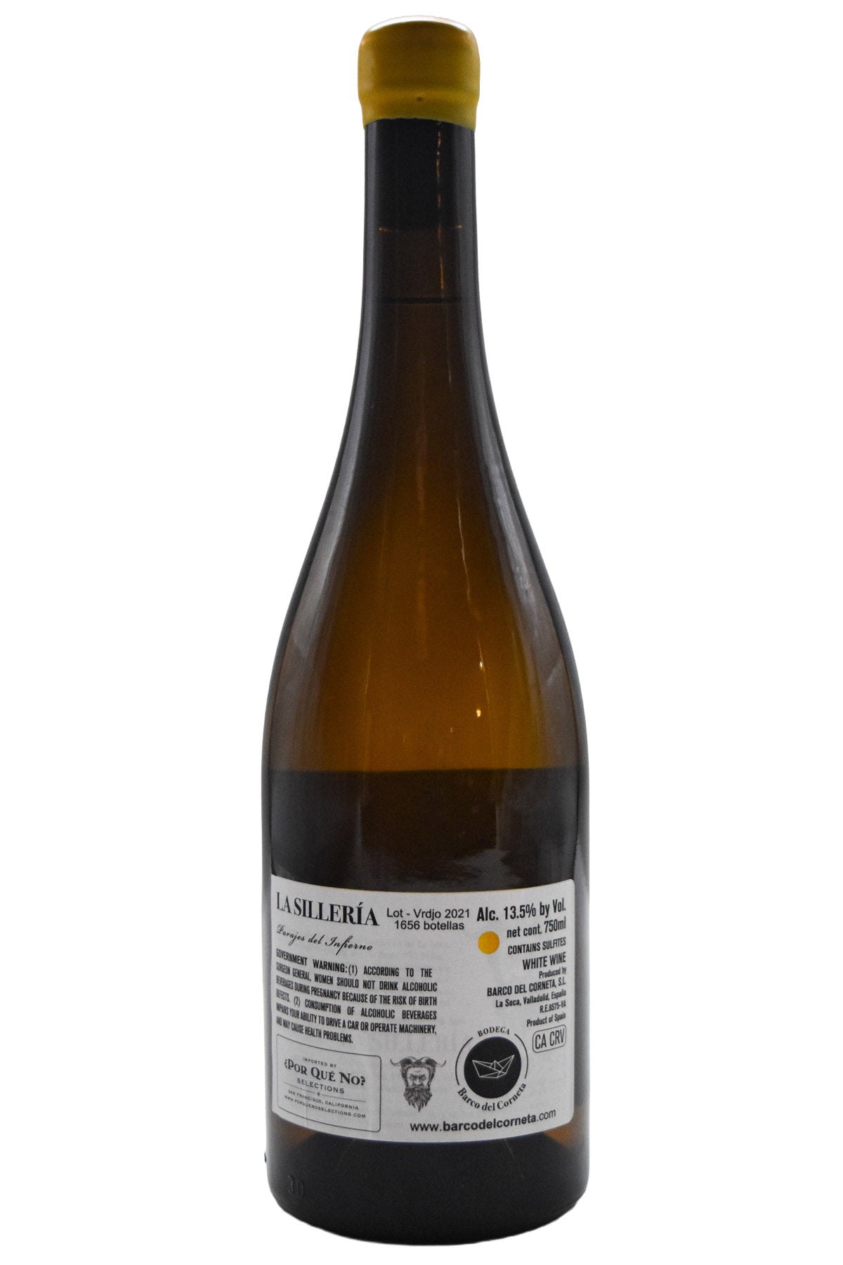 Bottle of Barco del Corneta Valladolid Verdejo La Silleria 2021-White Wine-Flatiron SF