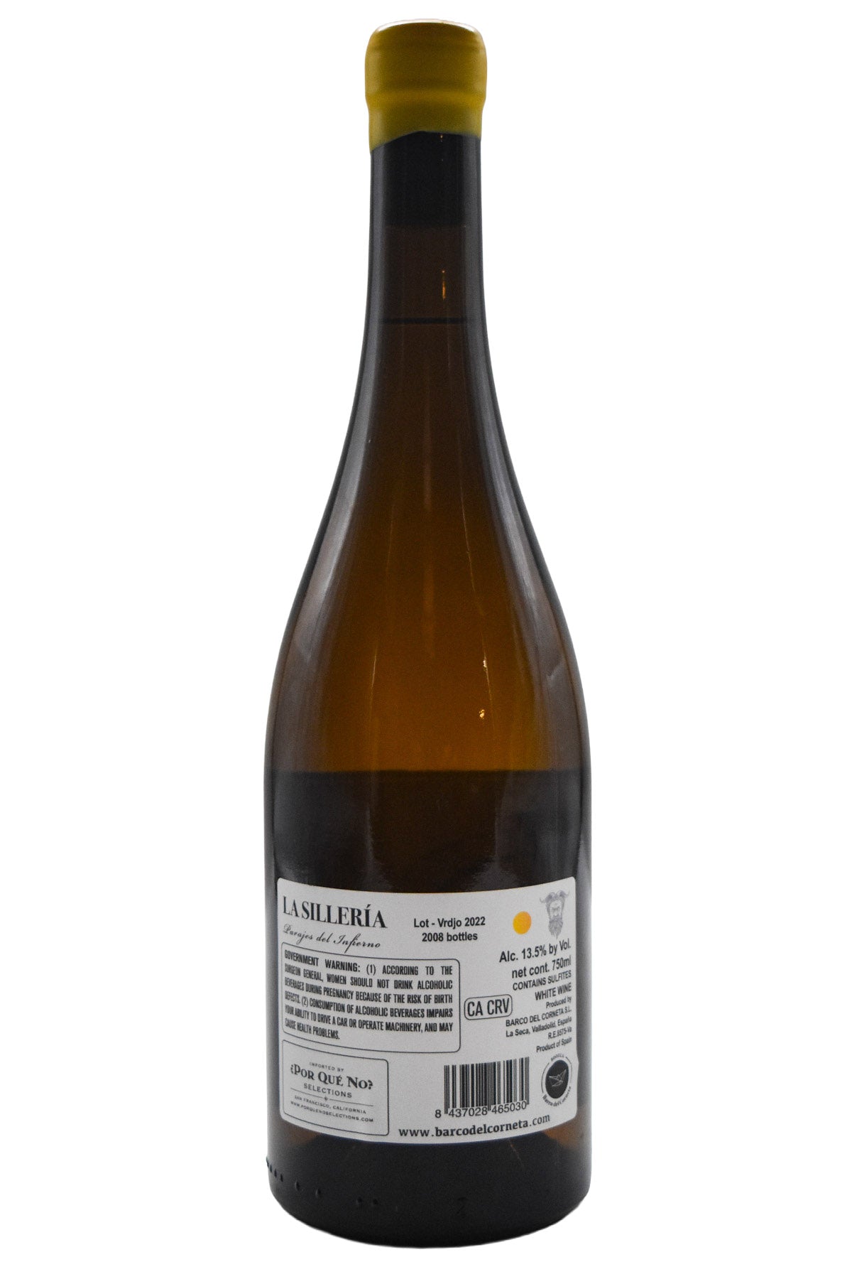 Bottle of Barco del Corneta Valladolid Verdejo La Silleria 2022-White Wine-Flatiron SF