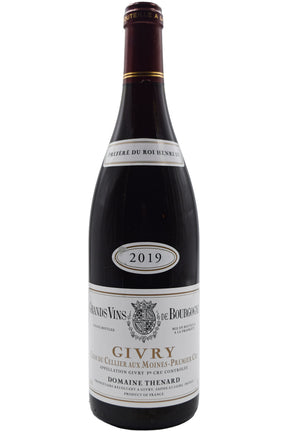 Bottle of Baron Thenard Givry 1er Cru Clos du Cellier Aux Moines 2019-Red Wine-Flatiron SF