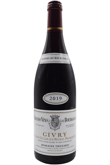 Bottle of Baron Thenard Givry 1er Cru Clos du Cellier Aux Moines 2019-Red Wine-Flatiron SF