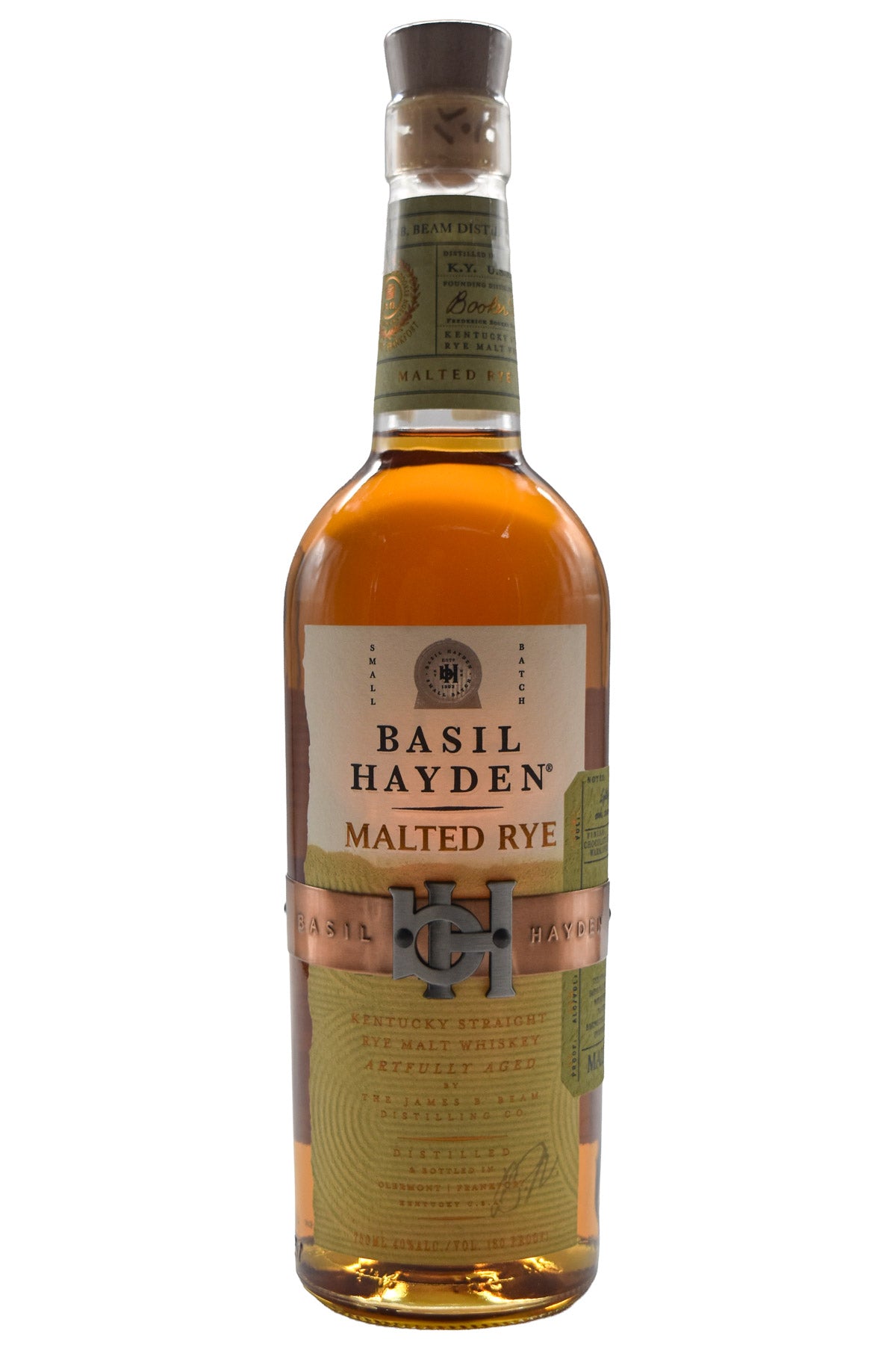 Bottle of Basil Hayden Malted Rye Whiskey-Spirits-Flatiron SF