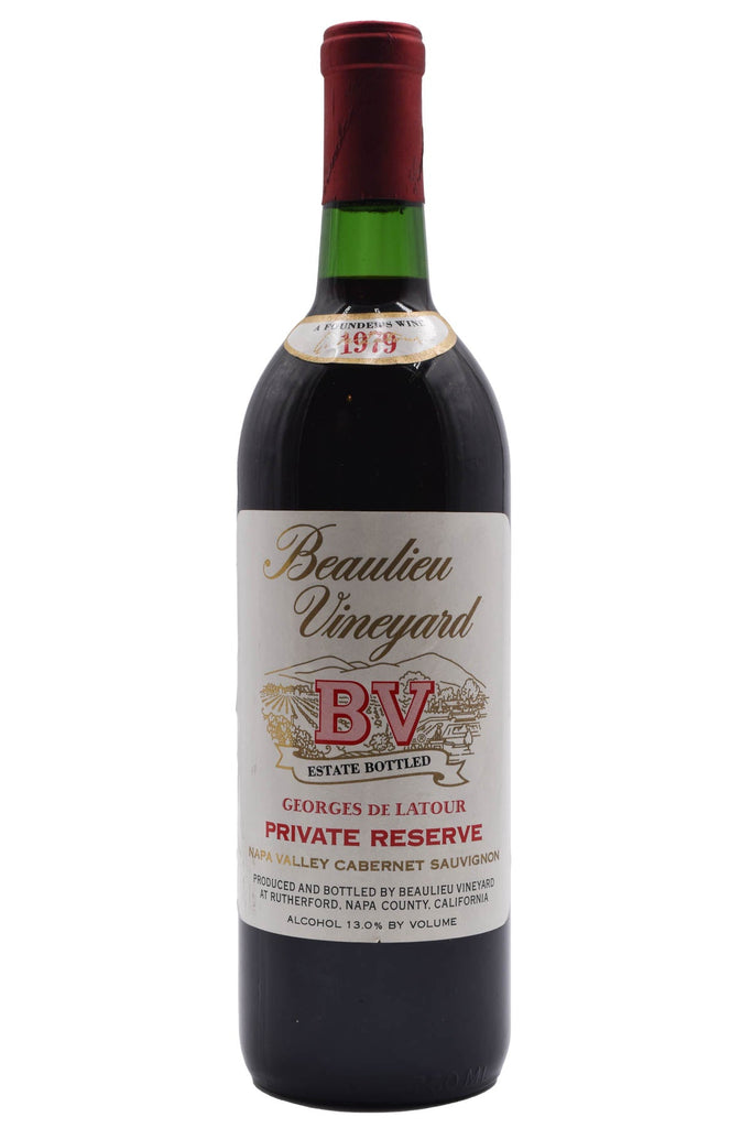 Bottle of Beaulieu Vineyard (BV) Cabernet Sauvignon Georges de Latour Private Reserve 1979-Red Wine-Flatiron SF