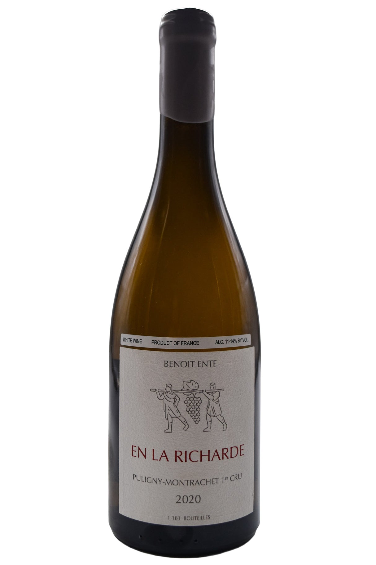 Bottle of Benoit Ente Puligny Montrachet 1er Cru Les Folatieres En La Richarde 2020 [NET]-White Wine-Flatiron SF