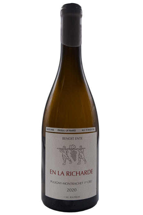 Bottle of Benoit Ente Puligny Montrachet 1er Cru Les Folatieres En La Richarde 2020 [NET]-White Wine-Flatiron SF