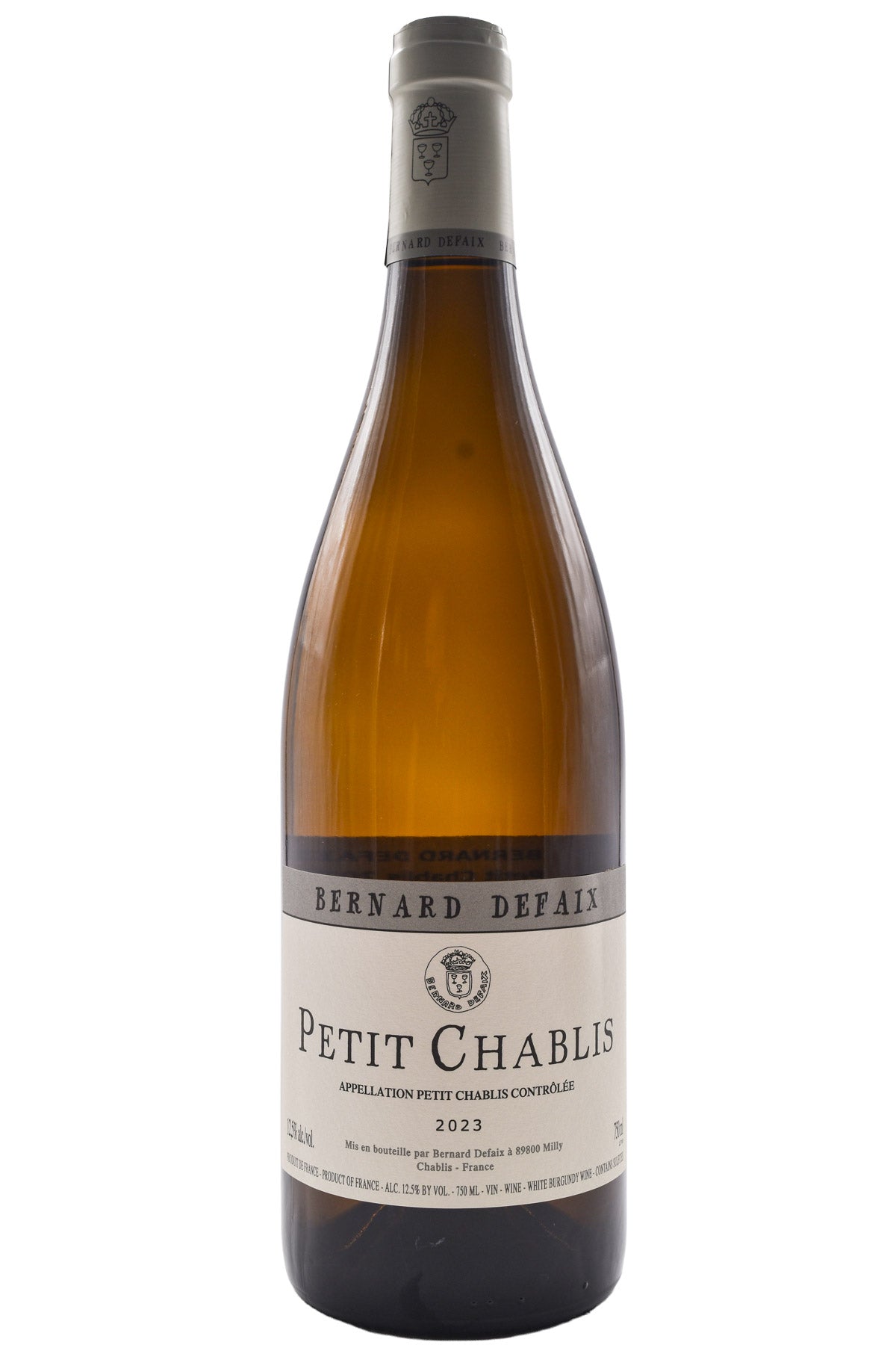 Bottle of Bernard Defaix Petit Chablis 2023-White Wine-Flatiron SF