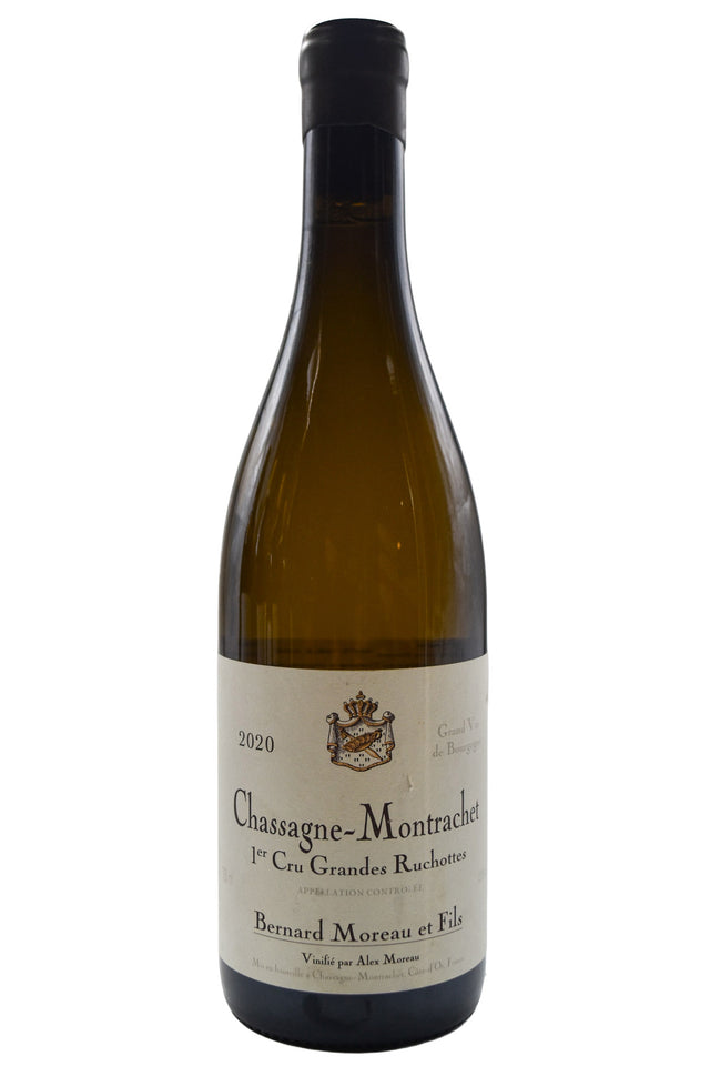 Bottle of Bernard Moreau et Fils Chassagne Montrachet 1er Cru Grands Ruchottes 2020 [NET]-White Wine-Flatiron SF
