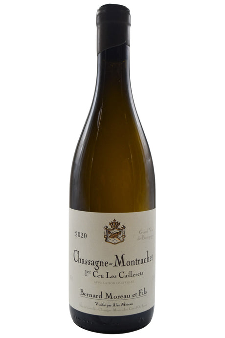 Bottle of Bernard Moreau et Fils Chassagne Montrachet 1er Cru Les Caillerets 2020 [NET]-White Wine-Flatiron SF