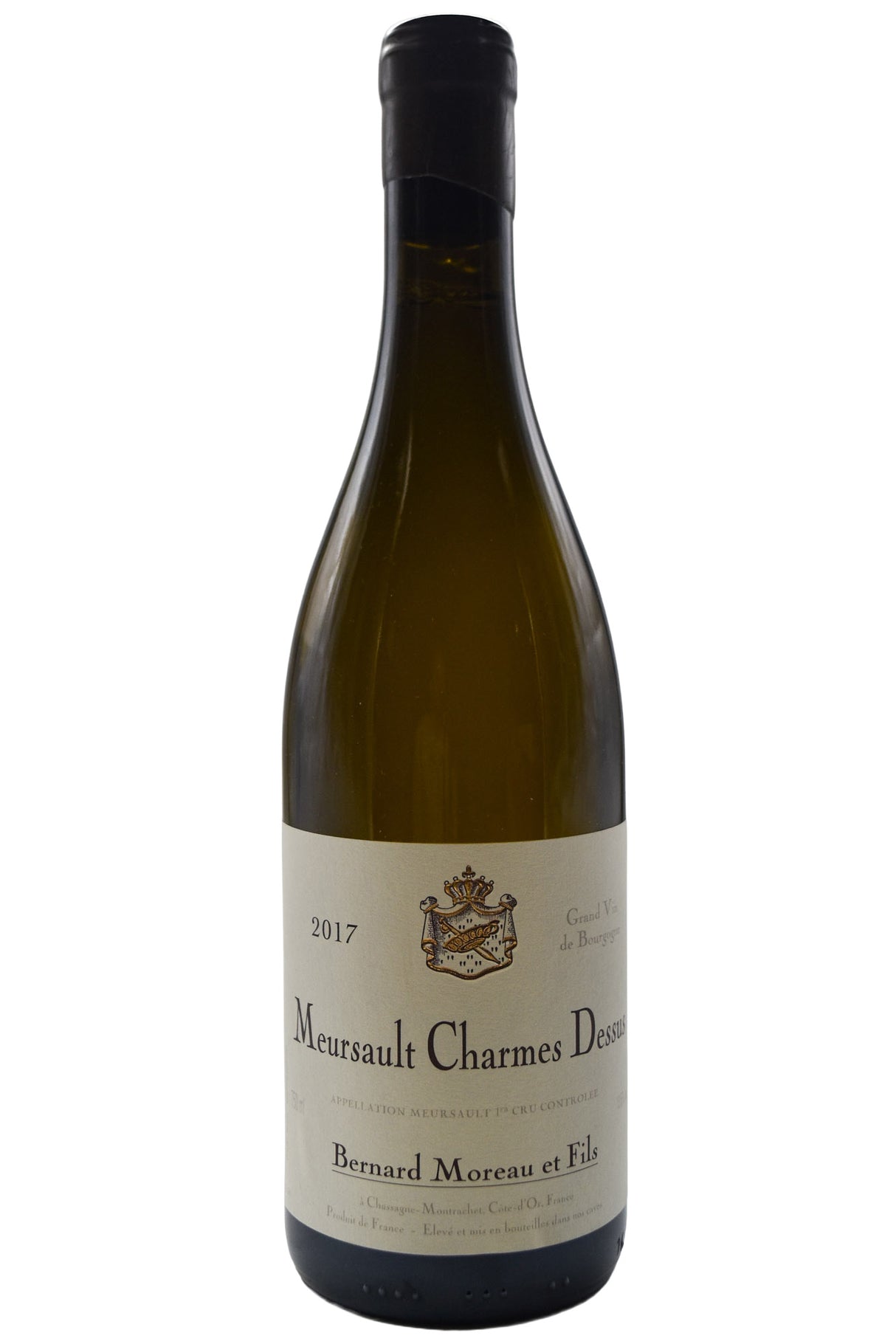 Bottle of Bernard Moreau et Fils Meursault Charmes Dessus 2017 [NET]-White Wine-Flatiron SF