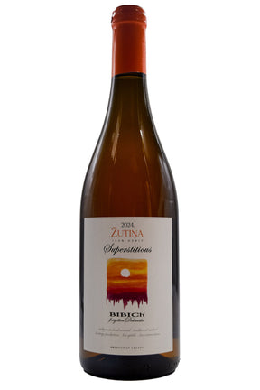 Bottle of Bibich Dalmatia Zutina Superstitious 2024-Orange Wine-Flatiron SF