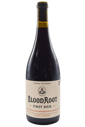 Bottle of BloodRoot North Coast Pinot Noir 2024-Red Wine-Flatiron SF