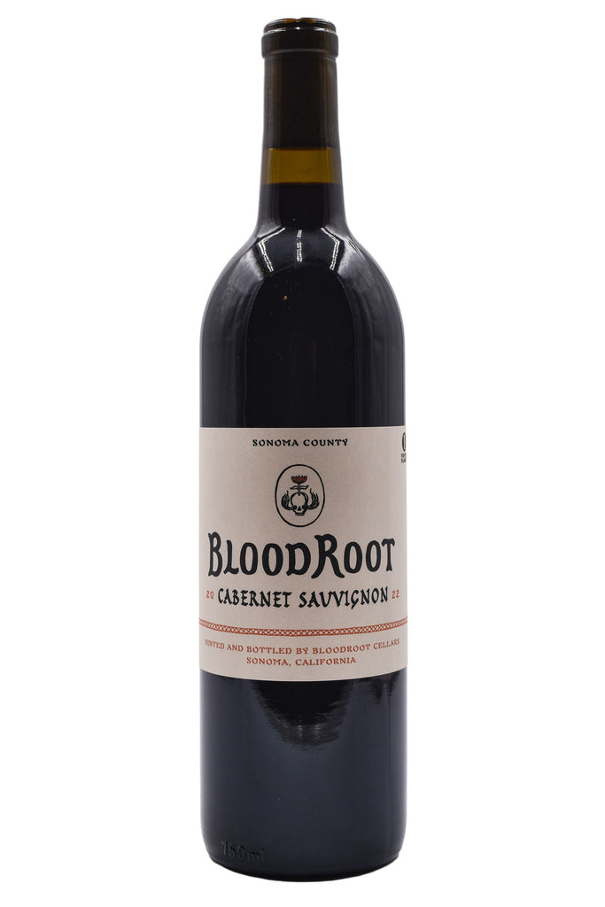 Bottle of BloodRoot Sonoma County Cabernet Sauvignon 2022-Red Wine-Flatiron SF