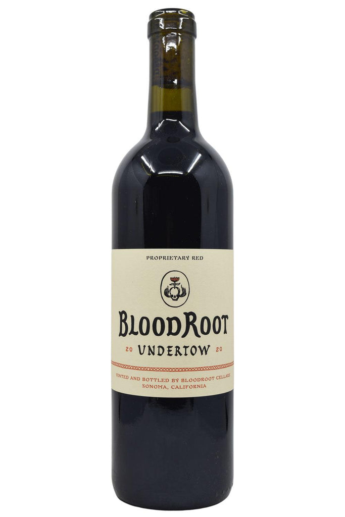 Bottle of BloodRoot Sonoma County Red Blend Undertow 2021-Red Wine-Flatiron SF