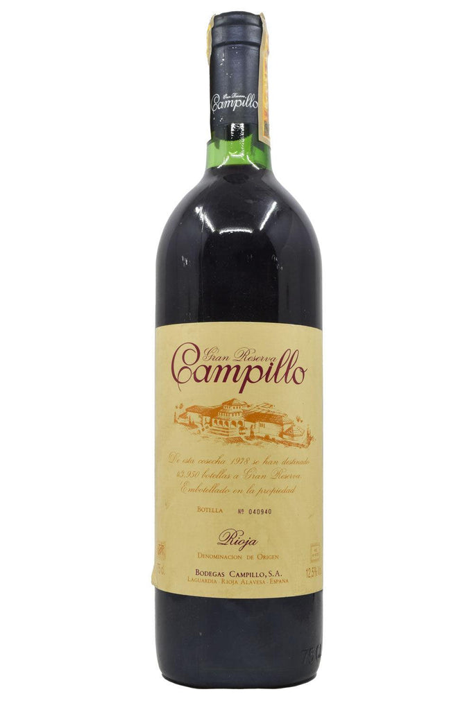 Bottle of Bodegas Campillo ﻿Rioja Gran Reserva 1978-Red Wine-Flatiron SF