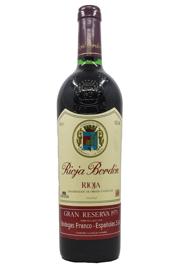 Bottle of Bodegas Franco-Espanolas Rioja Bordon Gran Reserva 1973-Red Wine-Flatiron SF