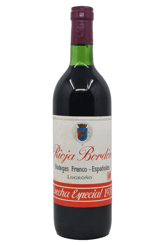 Bottle of Bodegas Franco-Espanolas Rioja Cosecha Especial Bordon 1970-Red Wine-Flatiron SF