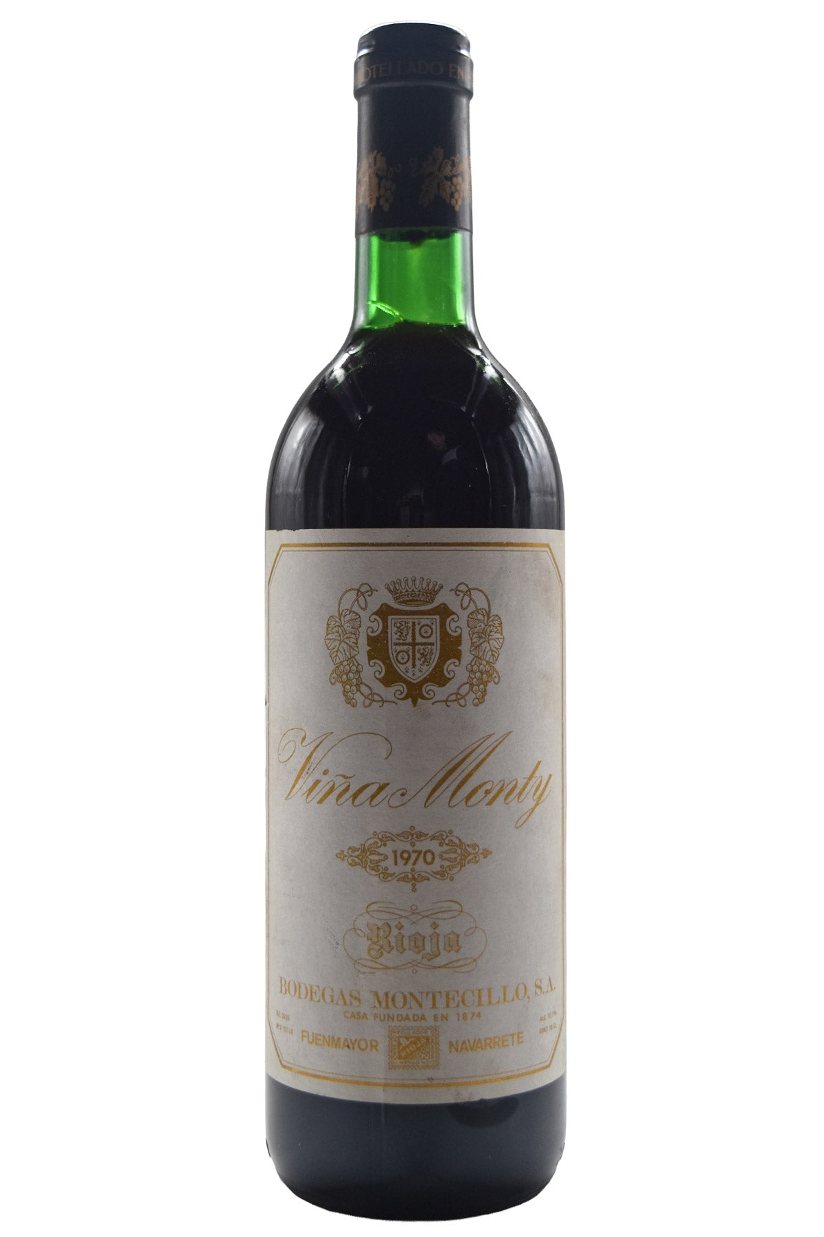 Bottle of Bodegas Montecillo Rioja Gran Reserva Vina Monty 1970-Red Wine-Flatiron SF