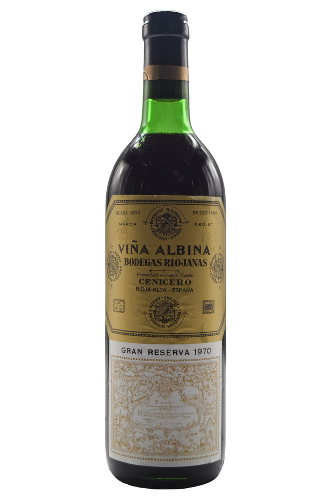Bottle of Bodegas Riojanas Rioja Vina Albina Gran Reserva 1970-Red Wine-Flatiron SF