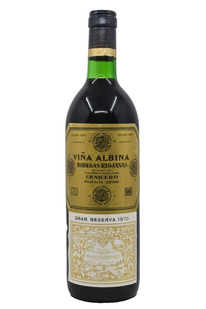 Bottle of Bodegas Riojanas Rioja Vina Albina Gran Reserva 1970-Red Wine-Flatiron SF