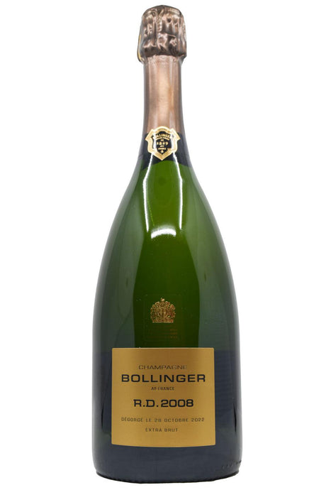 Bottle of Bollinger Champagne Extra Brut R.D. [2nd Disgorgement] 2008-Sparkling Wine-Flatiron SF