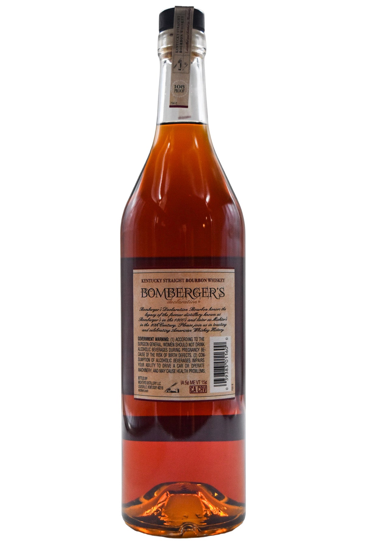 Bottle of Bomberger's Declaration Kentucky Straight Bourbon Whiskey 2026 Release-Spirits-Flatiron SF